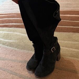 Freebird by Steven Holland Black Suede Boots -9